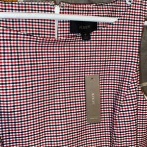 NWT Classy J.CREW SHEATH DRESS SIZE 6 COLOR: RED NAVY